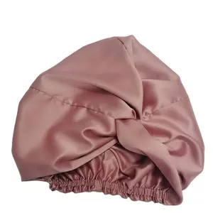 Bonnet en satin 100% polyester et enveloppes de cheveux en satin double couche