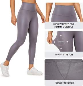 Leggings en similicuir <span class=keywords><strong>mat</strong></span> CRZ YOGA 25 pouces - Pantalons stretch à taille haute et chevilles ajustées pour femmes, collants, contrôle du ventre, couleur - Product Image 4