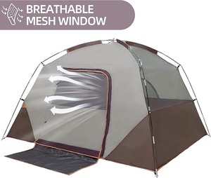 Tente de <span class=keywords><strong>camping</strong></span> OEM à montage rapide pour 4 personnes, abri en dôme imperméable, pour sorties en famille, festivals ou escapades de week-end - Product Image 2