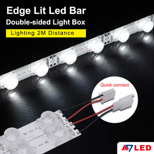 โมดูลไฟ LED แบบ Edgelight IP20 18LED/เมตร 28.8W DC24V 45×15 °   สำหรับกล่องไฟด้านเดียวขนาด 80-200 มม. รับประกัน 7 ปี - Product Image 2