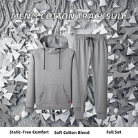 Ensemble de survêtement streetwear en coton solide de haute qualité pour homme, avec short, sweat à capuche et pantalon de jogging, anti-statique, collection automne