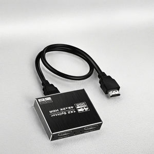 Répartiteur HDMI2.0b en alliage d'aluminium, 2 ports, 1 entrée 2 sorties, scalaire pour affichage double moniteur, HDCP2.2, Xbox, PS4 - Product Image 3