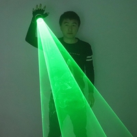 Gants au Laser rotatif pour boîte de nuit, accessoire pour couture, vert, tourbillon, canon Laser, DJ et LED