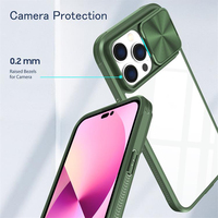 Mix Couleur Coulissante Caméra Protection Téléphone étui pour iphone 14 Pro Max 15 13 12 11 6 7 8 Plus Lentille Push Window Clear Cover Shell