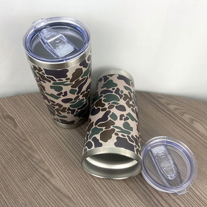 Gobelet isotherme camouflage 20 oz avec impression UV 3D personnalisée, faible MOQ, pour camping, extérieur et voyage - Product Image 3