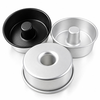Moule à gâteau rond en aluminium, moule à pain danois, anodisé ou avec intérieur antiadhésif, pour boulangerie, café et pâtisserie maison