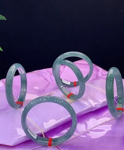 <span class=keywords><strong>Bracciale</strong></span> in <span class=keywords><strong>Giada</strong></span> Naturale di Grado A dal Guatemala, Blu Ghiaccio, Liscio, Misure 51/54/57/59, Braccialetto di <span class=keywords><strong>Giada</strong></span> alla Moda <span class=keywords><strong>con</strong></span> Certificato, Vendita all'Ingrosso - Product Image 3