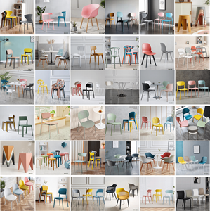 <span class=keywords><strong>Chaise</strong></span> de salle à manger en <span class=keywords><strong>plastique</strong></span> de conception PVC confortable de style nordique en gros, en matériau PP, anti-rides et facile d'entretien, avec <span class=keywords><strong>protection</strong></span> UV - Product Image 2