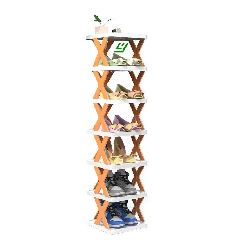 YHY per uso domestico semplice pantofole multi-strato salvaspazio installazione gratuita di scarpiera in plastica pieghevole antipolvere