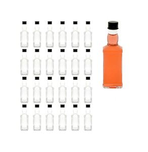 <b>200ml</b> Round Shaped PET Whisky & Wine <b>Bottle</b> with Screw Cap and Screen Printing - Product Image 1