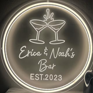 Borracho de amor Letrero de neón Personalizado Boda Led Luz Decoración Hogar Decoración de pared Compromiso Personal - Product Image 2