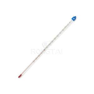 RONGTAI laboratuvar termometre çin distribütörü RT040 10-110 sarı cam kırmızı ruh alkol dolu termometre - Product Image 6