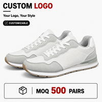 Chaussures de sport décontractées pour hommes avec logo personnalisé, lacets, design tendance, chaussures de marche confortables, fabrication OEM, marque privée, vente en gros