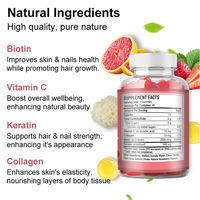 Gummies de Collagène Wslinttia Multi-Vitamines Biotine : Améliorez la Qualité des Cheveux, de la Peau et des Ongles, Éclaircissement Cutané