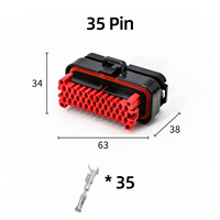 Conector Automotriz Impermeable de 35 Pines, Conector ECU para Arnés de Cableado Automotriz
