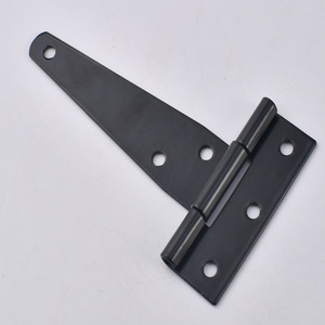 <b>T</b> Shape <b>Hinge</b> Black Carbon Steel 6 Hole 180 Degree Opening For Door Window Hardware - Product Image 3