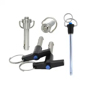 Wholesale High Quality Stainless,Steel 10mm Locking Pins Push Button Cylinder Safety Lock Pin Quick Release Ball Lock Pin/