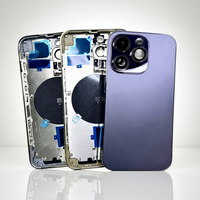 Coque de batterie complète d'origine avec châssis central et coque arrière pour iPhone 14Pro