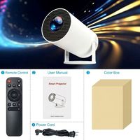 Projecteur portable 1080P, 200 lumens ANSI, courte portée, home cinéma intelligent, WiFi 6 BT5.0 Android 11, 4K pour jeux en intérieur et en extérieur