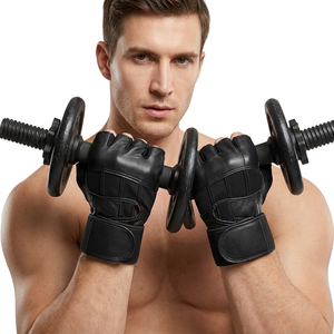 Gants de gardien de but en cuir unisexe respirants, personnalisés et imprimés sur mesure, pour le cyclisme, le football, la gym, les sports et l'haltérophilie - Vente en gros - Product Image 1