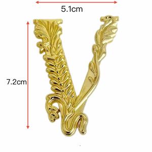 Accessoires <span class=keywords><strong>d</strong></span>écoratifs contemporains en alliage de zinc doré en forme de V <span class=keywords><strong>pour</strong></span> la maison, le bureau, la salle à manger, le salon, la chambre à coucher, montage facile - Product Image 4