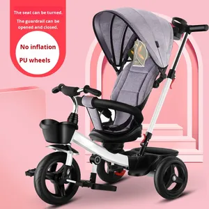 Produttore all'ingrosso triciclo per <span class=keywords><strong>bambini</strong></span> passeggino Guardrail di età compresa tra 2 e 4 anni in plastica leggera sterzo bambino pedale 3 ruote - Product Image 4