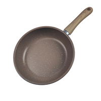 Poêle à frire antiadhésive en acier au carbone chinois revêtement en granit gâteau aux œufs à steak antiadhésif poêle plate sans bâton ensemble de poêle