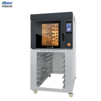Horno Industrial Rotatorio de Aire Caliente para Pizza y Asados, 12 Bandejas, Horno de Convección Reforzado, Motor para Procesamiento de Granos