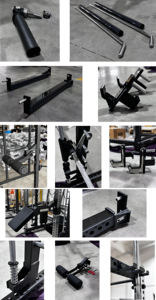 HALA-E7-019 Kandang Daya Multifungsi, Rak Jongkok dengan Pelatihan Angkat Berat Mesin Smith Gym Siap Kirim - Product Image 2