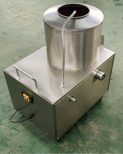 Éplucheuse de pommes de terre commerciale sur pied, 240 kg/h, 1500 W, en acier inoxydable, type brosse, capacité de production unique de 15 à 25 kg - Product Image 3