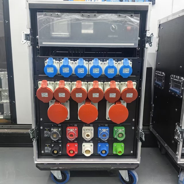 ST Custom 400a Powerlock Portable 3-Phase Stage Lighting Power Distribution Box for Stage Equipment