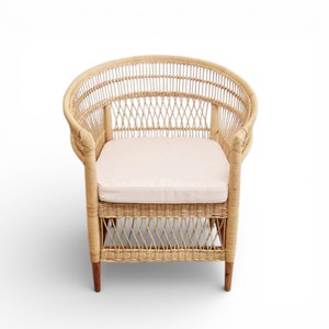 Eco Friendly Handwoven Rattan Lounge <b>Chair</b> Handmade <b>Wicker</b> Furniture <b>Indoor</b> Outdoor Patio Relax <b>Chair</b> Supplier - Product Image 1