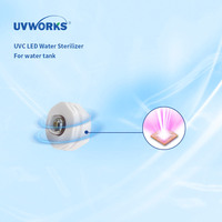 Esterilizador de Tanque LED UVC Sumergible Ultradelgado UVWORKS Tiny Outline, Instalación Oculta de Tanque de Agua Miniatura Integrado