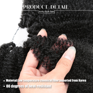 Nhập khẩu nhiệt độ thấp sợi afro <span class=keywords><strong>Twist</strong></span> 8 inch Marley Bím Tóc Crochet tóc cho phụ nữ tổng hợp Marley <span class=keywords><strong>Twist</strong></span> phần mở rộng tóc - Product Image 5