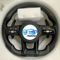 Volant personnalisé en cuir perforé en fibre de carbone pour Mercedes-Benz E55 AMG W211 W212 W219 Classe E Classe G 463