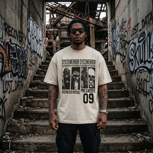 Camiseta de algodón Y2K para hombre, estilo urbano, con estampado personalizado, lavado vintage, efecto desgastado, oversize, gráfico, 280 g/m², venta al por mayor - Product Image 2