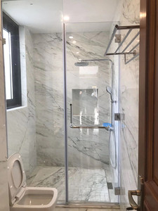 Bustier de <span class=keywords><strong>douche</strong></span> en verre, sans cadre, pour projet d'hôtel - Product Image 3