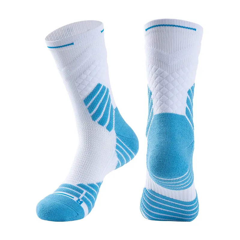 Professional Basketball Socks Thickened Breathable Non Slip Socks Men Athletic Sports Mid Length Running Socks