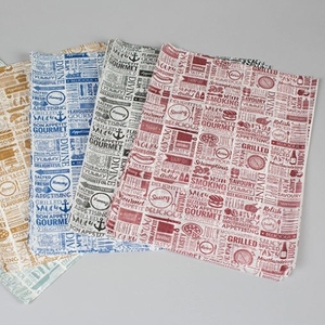 Greaseproof <b>Paper</b> Print Sheets Eco Friendly Food <b>Wrapping</b> <b>Paper</b> for Restaurant Food Truck Cafe and Catering Wholesale - Product Image 1