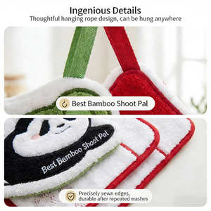 <span class=keywords><strong>Toalla</strong></span> Absorbente Tridimensional con Diseño de Oso Panda de Dibujos Animados, Bordada, para Cocina, Paño de Cocina, <span class=keywords><strong>Toalla</strong></span> <span class=keywords><strong>Infantil</strong></span> - Product Image 6
