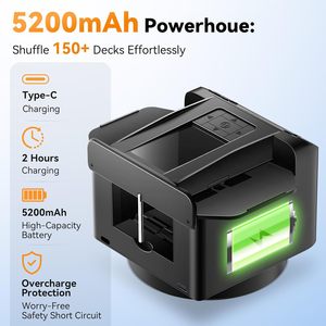 Máquina automática silenciosa de barajar y repartir cartas de póker con carga USB y material ABS para juegos de casino - Product Image 5