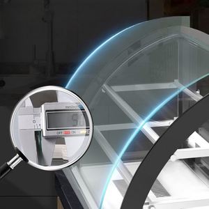 เครื่องอุ่นอาหารแบบตั้งโต๊ะอเนกประสงค์ 2 ชั้น, ประตูกระจกถอดได้, แผ่นกันลื่น, ระบบหมุนเวียนลมร้อนสำหรับเบเกอรี่/อาหารทอด - Product Image 6