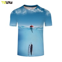 Camiseta de Pesca Transpirable de Secado Rápido de Poliéster y Elastano, Tallas Grandes, Camisetas y Tops Deportivos para Adultos, Logotipo Personalizado OEM
