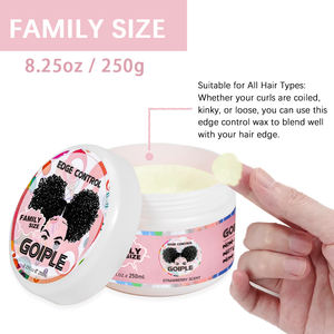 Olio d'oliva 24 ore forte Extra Hold Edge Fixer <span class=keywords><strong>cera</strong></span> per <span class=keywords><strong>capelli</strong></span> personalizzata per <span class=keywords><strong>donna</strong></span> Private Label pomata naturale per il controllo del bordo per nero 4C - Product Image 3