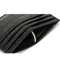 Großhandel Herren Krokodil Muster Designer Echt leder schlanke RFID-Karten halter Brieftasche für Männer