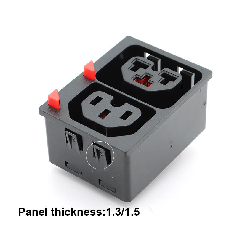 BS-C39 10A 15A 250VAC IEC 320 C13 16A 20A C19 PDU Panel Mounted Female ...