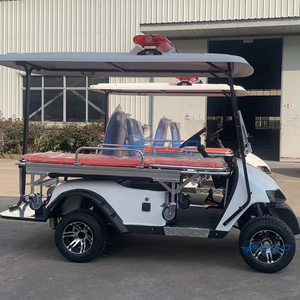 Carrito de Golf Utilitario de 4 Plazas, Carrito Eléctrico de Cuatro Ruedas, Carrito de Golf Blanco, Carro de Patrulla, Carrito de Golf Utilitario de 4 Plazas, Carro de Herramientas para Campo de Golf - Product Image 4