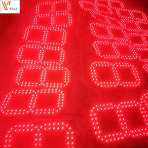 Large <strong>single</strong> <strong>digit</strong> 6 inch <strong>7</strong> <strong>segment</strong> display led pure red emitting color for gas station led price sign - Product Image 3