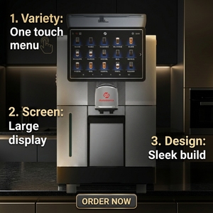Intelligent Automatic Coffee Machine Touchscreen Self-cleaning Function 15 Bar Commercial Grade 4L Capacity - Product Image 3