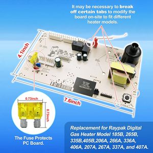 Carte de commande Wansheng 013464F pour chauffe-eau au gaz numérique Raypak 185B 265B 335B 110V, circuit imprimé électrique - Product Image 2